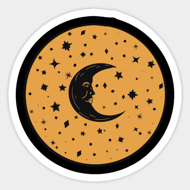 Celestial Smirk Sticker by Shea Klein